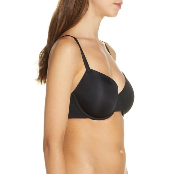 WACOAL Lace Impression Non-padded Seamless Underwire Bra #851257 Black 36DDD NEW - Picture 3 of 12